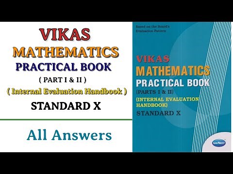 10th maths practical | VIKAS MATHS PRACTICAL BOOK answer | 10th Internal Evaluation Handbook