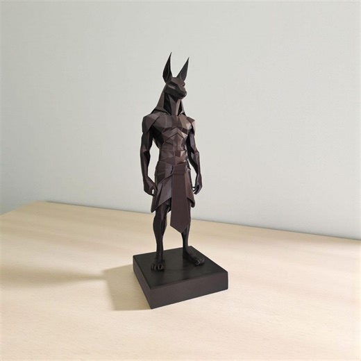 Anubis Statue, Modern Egyptian God Sculpture, Egypt Mythology Art, Gothic Home Accent - Etsy