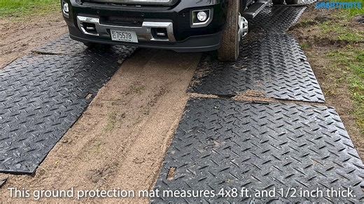Blue Gator Ground Protection Diamond Mat 1/2 Inch x 4x8 Ft. The...