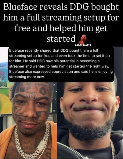 Blueface reveals DDG bought him a full streaming setup for free and helped him get started