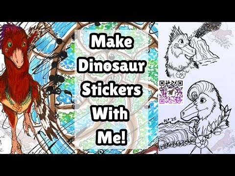 Create Dinosaur Stickers With Me! :)