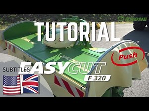 How to attach a KRONE front mower properly / Tutorial / KRONE EasyCut F 320 Push
