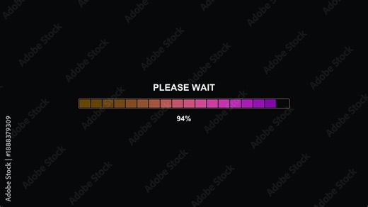 Progressbar animation shows loading status in a simple format for video creators, web developers, and editors