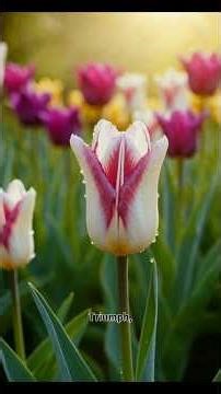 Tulip: From Bulb to Bloom 🌷 Colors, Meanings, Varieties #Tulip #FlowerShorts