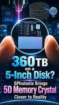 This Glass Disk Could Store 360TB for 13.8 Billion Years