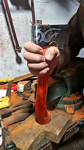 Hand-Forged Perfection: Custom Axe Build ​#diy #Blacksmith #AxeMaking #HandmadeAxe #Forging #shorts
