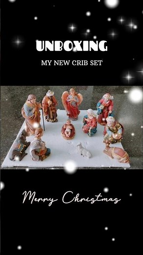 My new crib set #christmas #2025 #nativityset