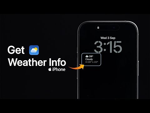 How to Add Weather Widget on iPhone Lock Screen?