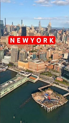Aerial view of New York from the sky 🌌🇺🇸 #manhattanskyline #travel #newyork