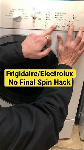 Frigidaire/Electrolux front load washer No Final Spin hack (Pt 1) #shorts #frontloader #washerrepair