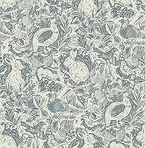 A-Street Prints 2861-25708 Traverse Blue Trellis Wallpaper
