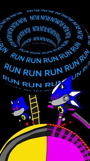 run rabbit x metal Sonic #metalsonic #sonic #sega