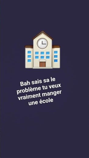 comment manger une école