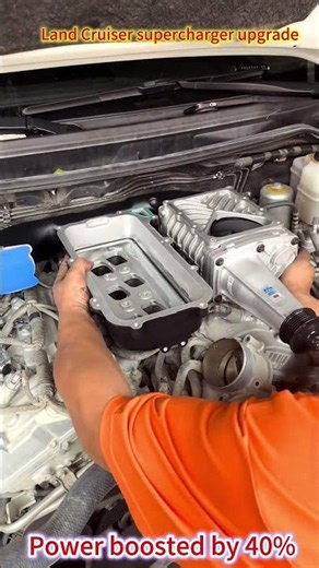 Toyota Land Cruiser bolt-on supercharger kit 40% horsepower improvement for off-road&drivin #toyota