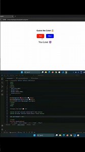 Wait for the result! 🤯 Guess the Color Game using HTML/CSS/JS 🔥😱#viral #trending #coding #shorts |