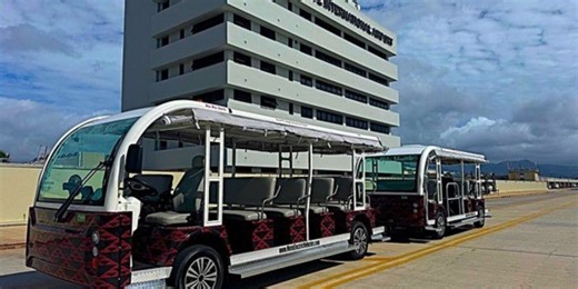 New electric trams roll out at Honolulu’s Daniel K. Inouye International Airport