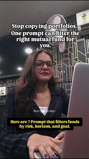 7 Prompt that can filter Mutual funds by risk, horizon, and goal #chatgpt #prompt #finance #shorts