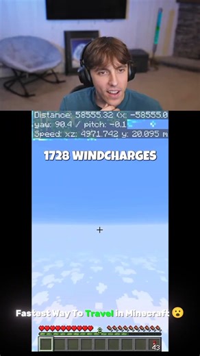 Fastest Way to Travel In Minecraft Donut React 😯