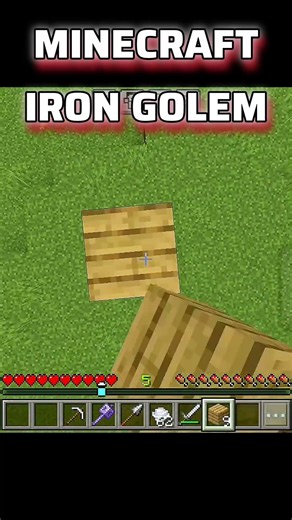 Golem ne mujhe uda diya 💀😂| #minecraft #shorts #viralshorts