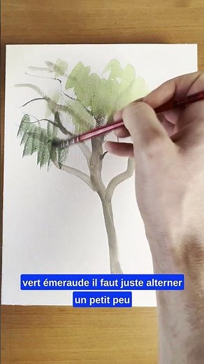 Peindre un arbre à l'Aquarelle (facilement)