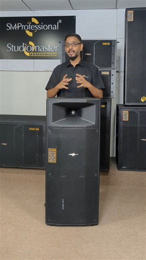 Studiomaster Professional on Instagram: "The studiomaster Professional Clio 257, a high power 2-way bi-amplified 1400W (Peak) / 700W (RMS) active loudspeaker. Integrating dual 15” mid-bass drivers, class D amplification, DSP presets, multiple inputs and outputs, the loudspeaker delivers immense power, punch and performance. Featuring easy carry handles and castor wheels for easy transportation, the loudspeaker is ideal for a variety of live, DJ, touring, install and mobile PA applications. For m