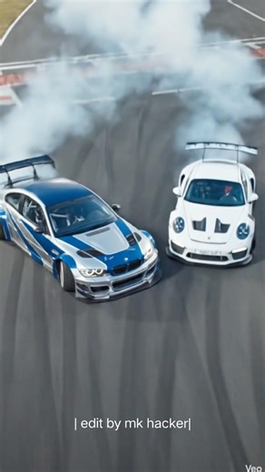 #race between BMW M3 GTR VS Porsche 911 GT3#