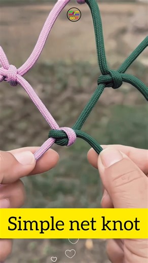 Simple net making knot #shorts #knottutorial #diy #knotskills #knot ‪@DoiT_03‬