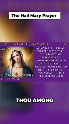 Praying the Hail Mary: A Guide to Faith #shorts