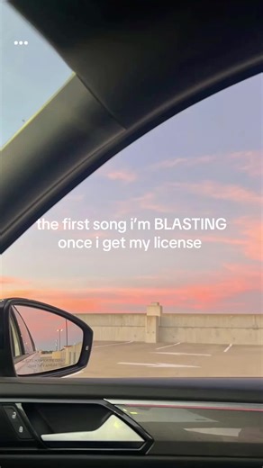 First Song to Blast with Driver's License
