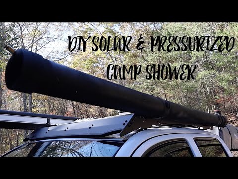 DIY Solar shower, Overland Camp Shower