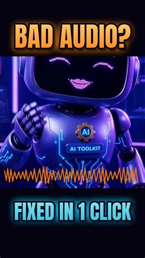 This FREE AI Fixes Bad Audio in 1 Click 🎙️
