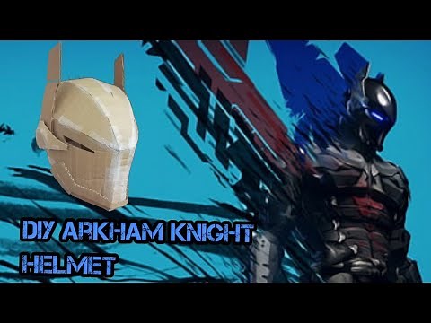 Make Arkham knight Helmet With Cardboard (DIY TUTORIAL WITH TEMPLATES)