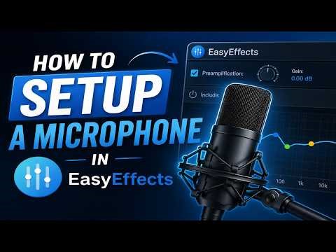 How to setup your mic for recording and streaming on Linux with EasyEffects.
