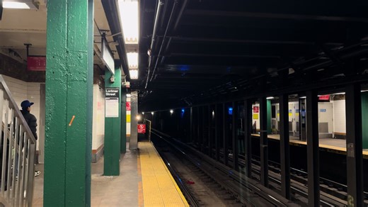 R143 (L) Manhattan Bound pulling into Metropolitan Avenue-Lorimer Street