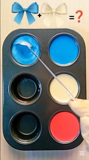 Colorpalette / Sky Blue + Ivory + Hot Pink | Playful Soft Pop #colormixing #colorpalette #shorts