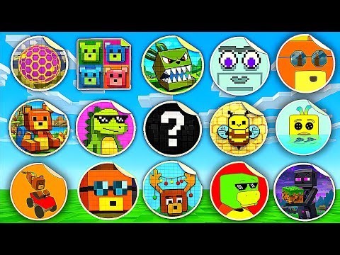 Finding ALL Minecraft UPDATE Stickers!! Multiplayer Super Bear Adventure