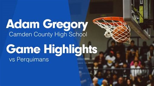 Adam Gregory Game Report: vs Pasquotank County