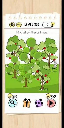 Brain Test Level 229 Walkthrough