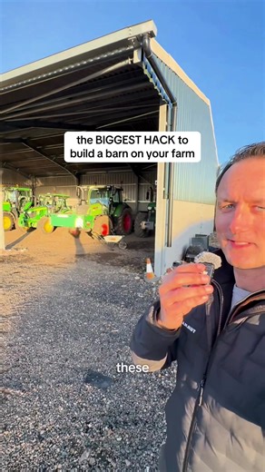 the BIGGEST HACK to build a barn on your farm #farmlife #farmtok #farming #farmtiktok #farmbarn