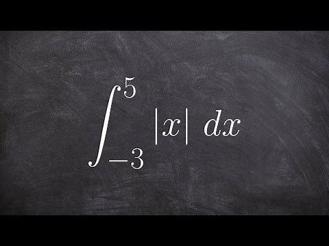Learn how to evaluate the definite integral of absolute value by graphing