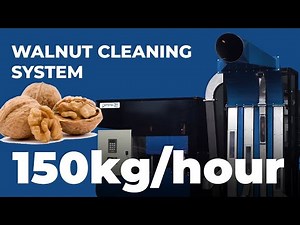 Automatic walnut cracking separating shelling line