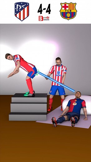 The situion of Barcelona now 🤣 #barcelona | Body Animation