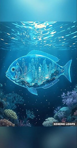 Urban Fishscape 🐟✨ | Surreal Underwater City in Motion”