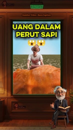 Uang dalam perut sapi 😱😱