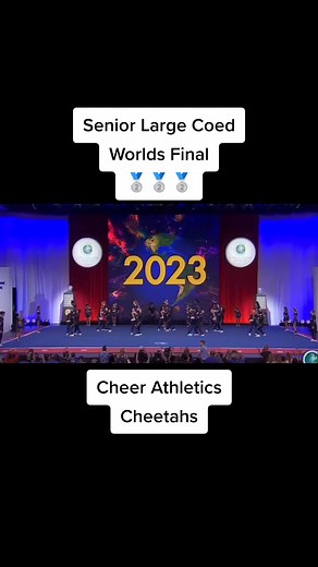Cheer Athletics Cheetahs is your Silver🥈🥈🥈 medalist in Senior Large Coed World Finals this year. #cheerleadingworlds #cheerleading #worlds #cheer #cacheetahs