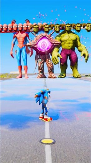 Random Superheroes VS Giant Spiderman & Giant Big Eye #gta #shorts