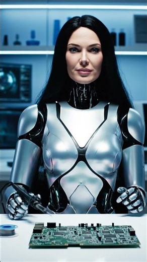 Lifelike Female Humanoid Robot: Mastering Precision Tasks in Futuristic AI Tech