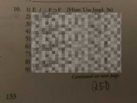 Formal Proofs of Validity: Intermediate Logic Exercise 17a Example Problem