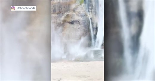 Falling boulders at popular waterfall in southern Utah prompt safety warning