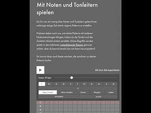 Lerne "Musik machen" - Kostenlos und nur mit dem Browser!!